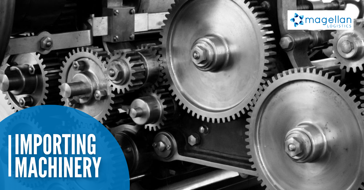 Importing Machinery into Australia: Black and white close up of cogs in a machine.